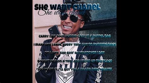 youngboy she wants Chanel lyrics